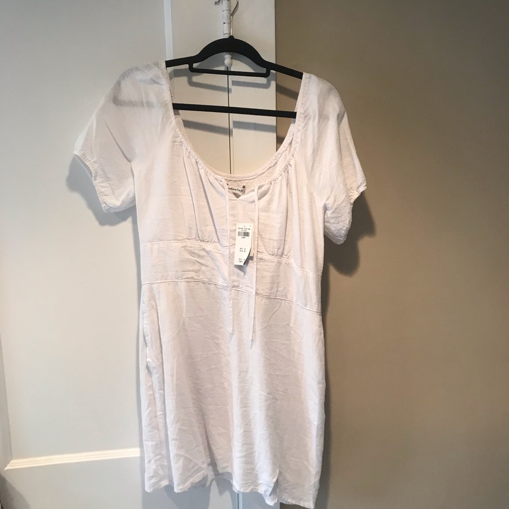 Abercrombie & Fitch White Mini Dress Size L